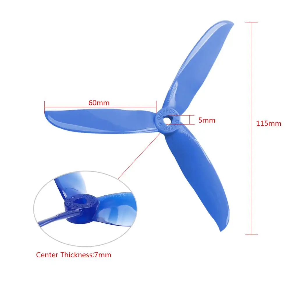 20pcs Dalprop T5249C T5249 5249 5inch 3Blade tri-blade propeller compatible T-Motor F40 for FPV Freestyle Drone Chameleon | Игрушки и