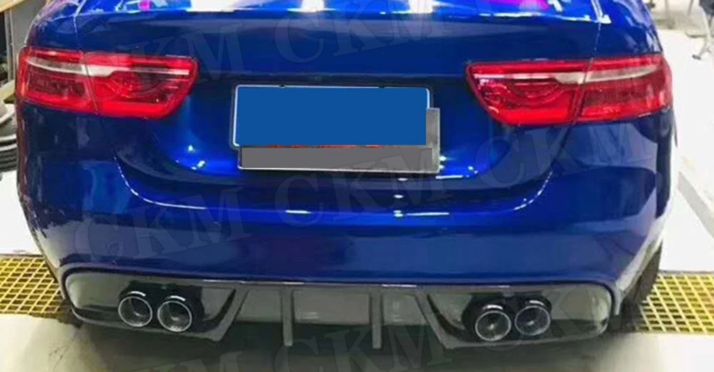 Для XE углеродного волокна задний бампер для губ Диффузор для Jaguar FRP автомобильный бампер