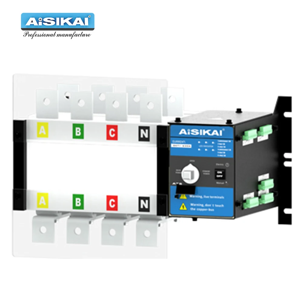 AISIKAI 4P 1250A ATS ATS Интеллектуальный двойной выключатель питания с автоматической передачей