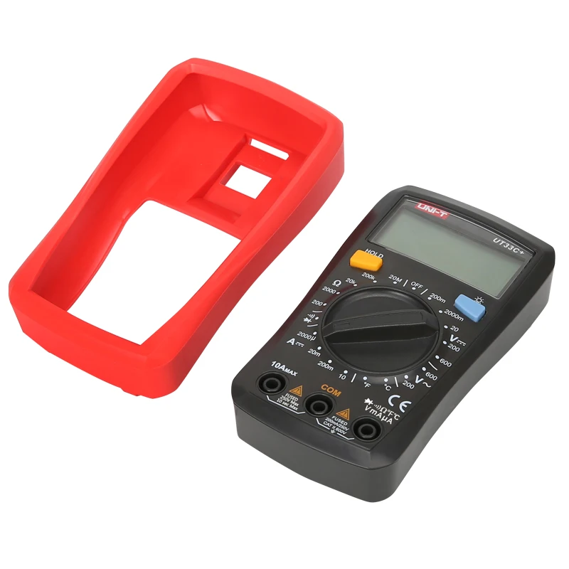 UNI T UT33A +/UT33B +/UT33C +/UT33D + мультиметр размера ладони 1999 дисплей Цифровой