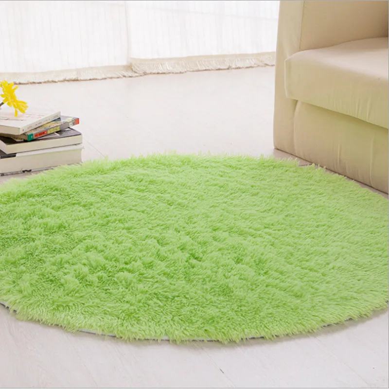 구매 직경 140cm 침실 카펫 거실 커피 테이블 매트 미끄럼 방지 컴퓨터 쿠션 피트니스 요가 매트 원형