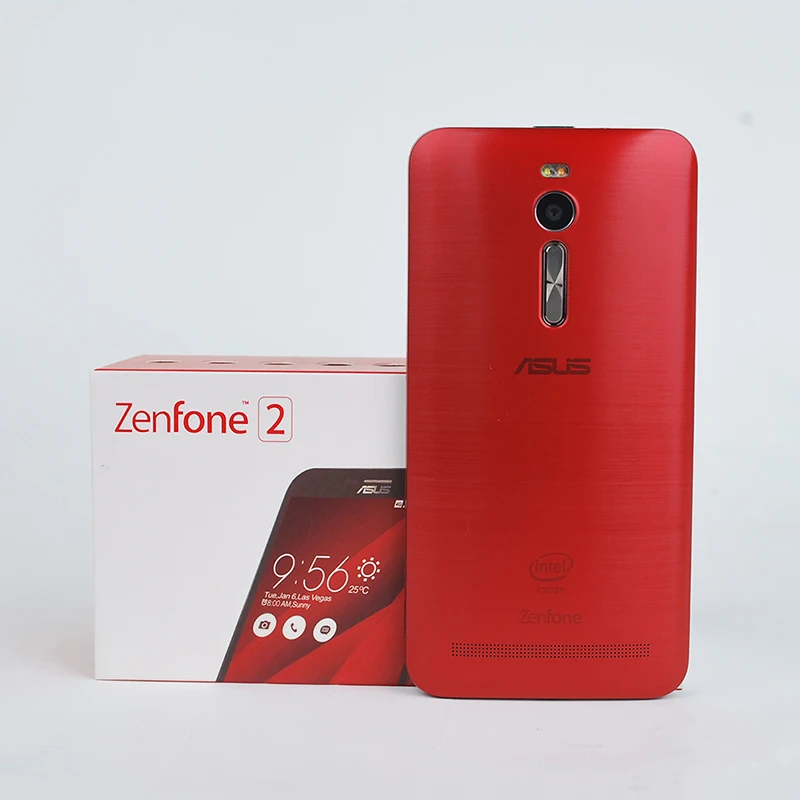 ASUS ZenFone 2 ZE551ML 4G LTE Мобильные телефоны Intel 1,8 ГГц/2,3 ГГц Z3580 4 ГБ ОЗУ 32 ГБ ПЗУ 5,5 дюйма Бесплатный чехол 13МП Камера Смартфоны