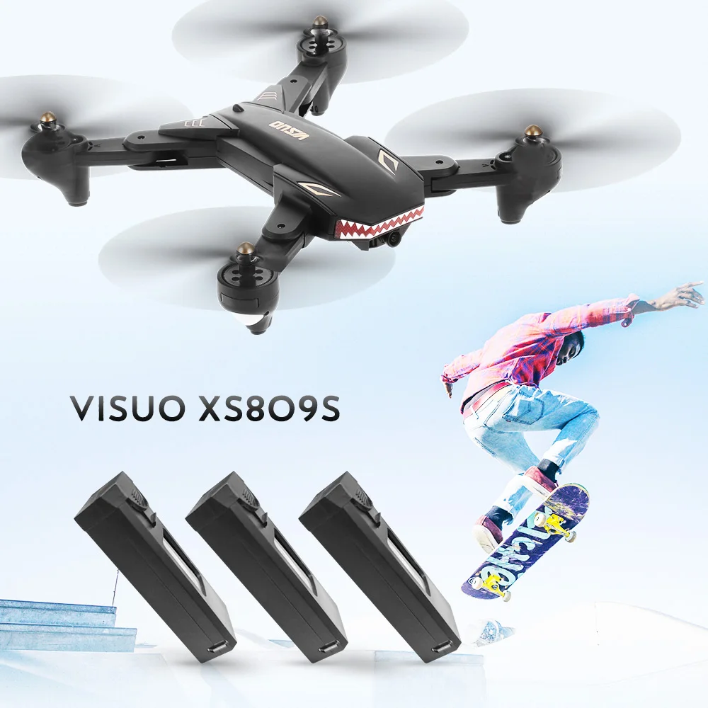 VISUO XS809S 2.0MP широкоугольный Дрон с камерой Wifi FPV складной одной кнопкой возврат