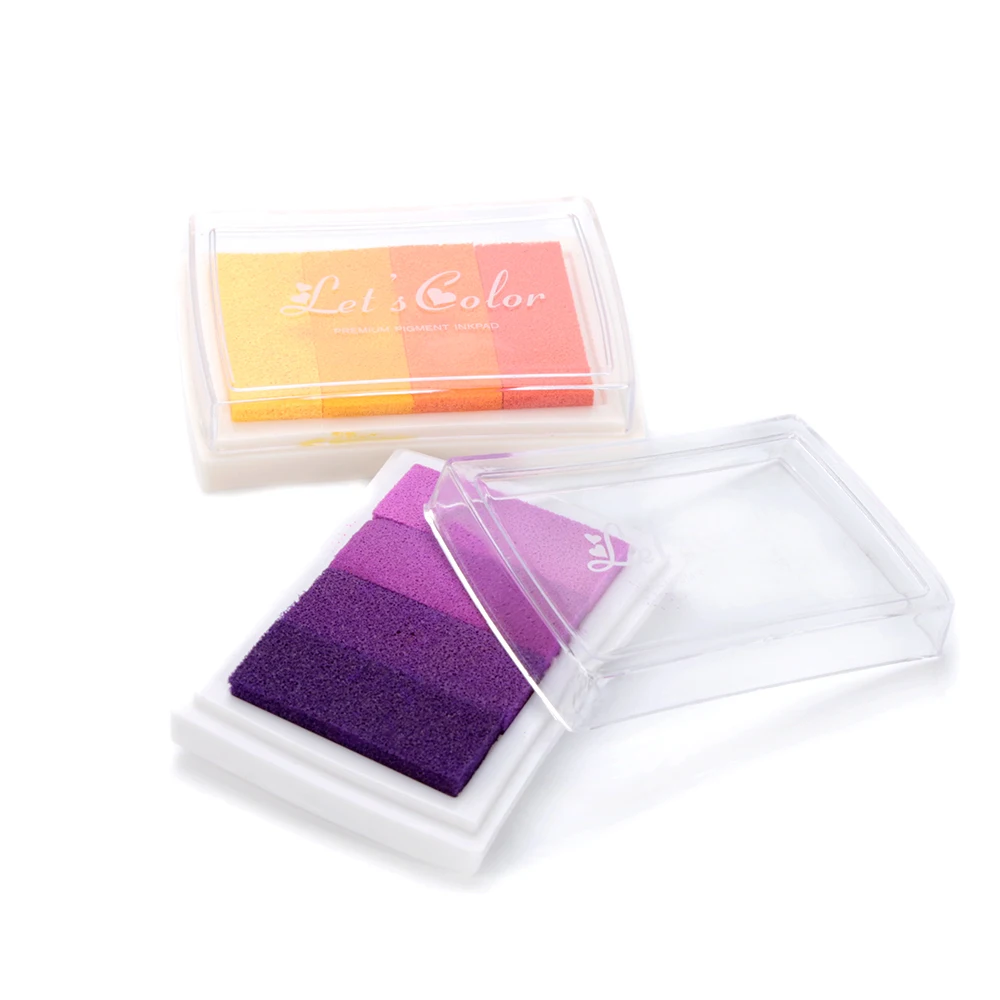 6 видов цветов самодельный DIY градиентный цветной коврик для чернил разноцветная