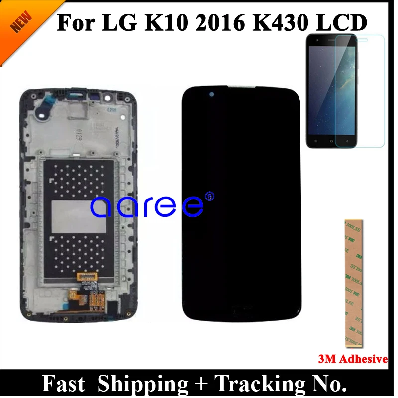 ЖК-дисплей для LG K10 100% тестирование ЖК-экран k430 2016 K430 K430DS сенсорный с цифровым