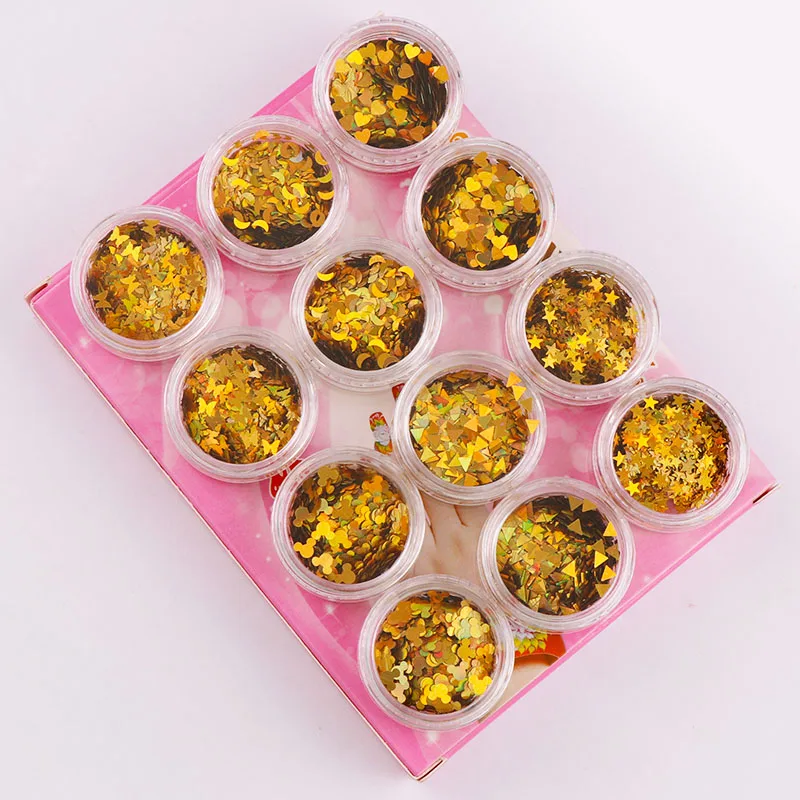 12 шт./Корд. Фотоэлемент Звезда Луна блестит фотоэлемент искусство 3D блестящая