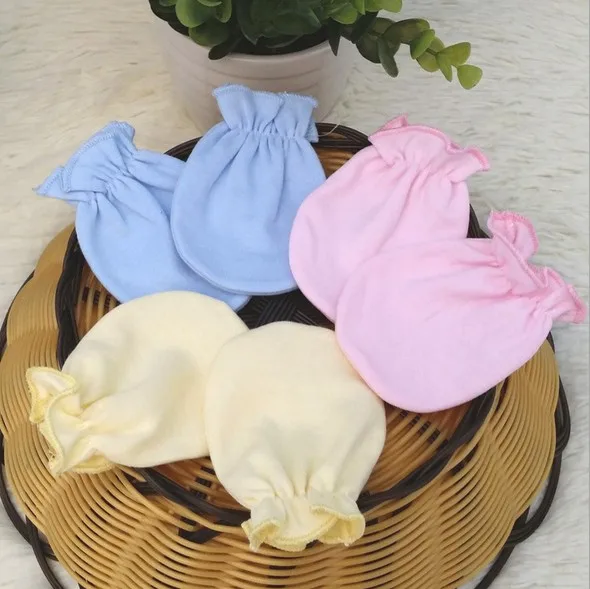 Перчатки из 2020 хлопка перчатка для младенца защита на Кроватку Новорожденного с