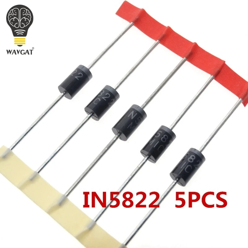 1N4148 1N4007 1N5819 1N5399 1N5408 1N5822 FR107 FR207 8 значений = 100 шт. пакет с электронными компоненты