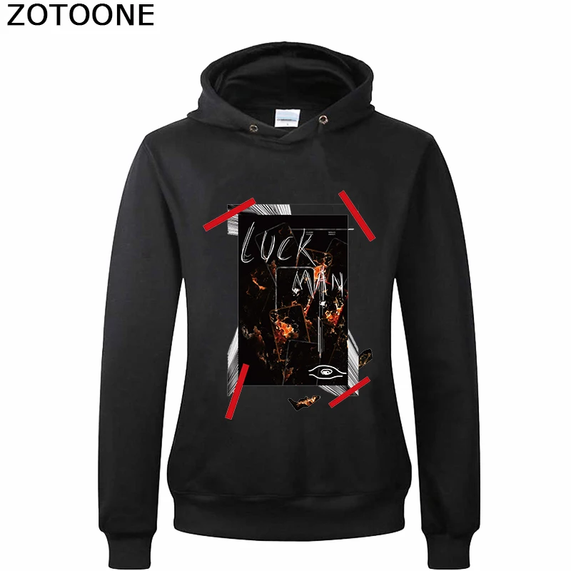 Аппликации ZOTOONE Lucky Man абстрактные из железа на одежду термопередачи для одежды