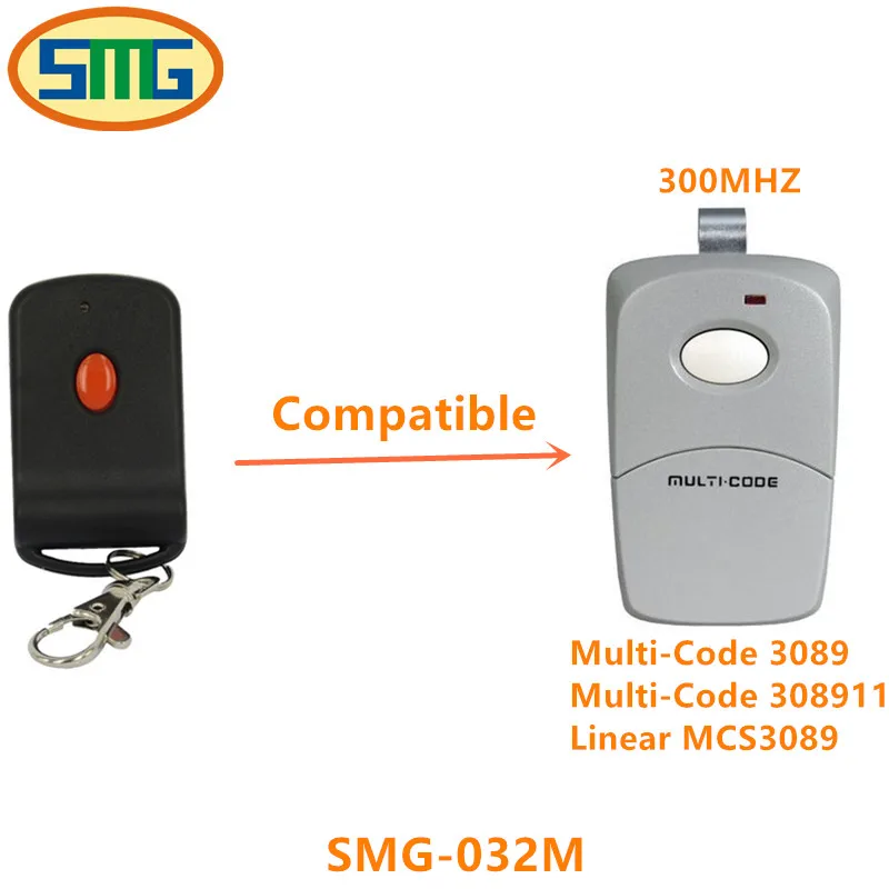 MultiCode 3089 300 МГц 10 кодов переключатель ворот гаража дистанционное управление