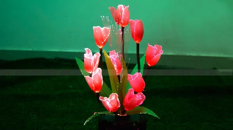 Романтические 10 тюльпанов с цветами светодиодное освещение сказочные огни для