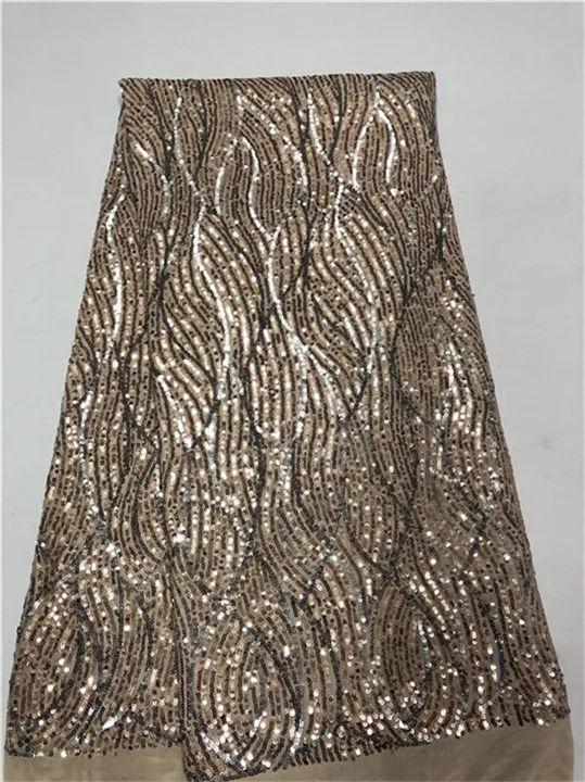 Кружевная ткань в нигерийском стиле с блестками материал платья эластичная 2018