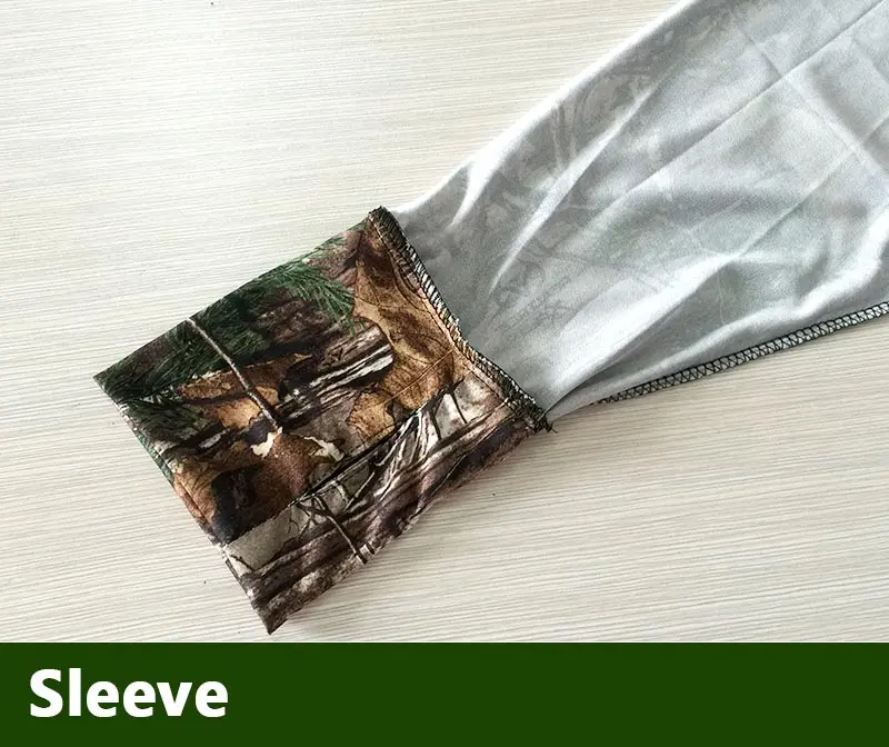 

Spring Autumn Bionic Long Sleeves T-Shirt Camouflage Clothing Hunting Hooded Shirt Clothes Hoody Fishing Clothes Fishing Hoody