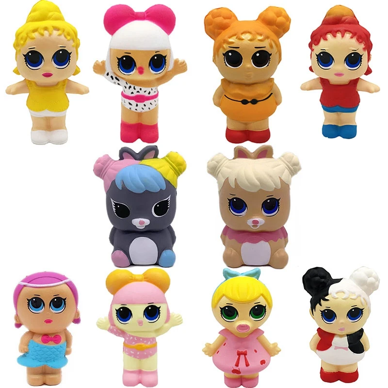 Снятие Стресса мягкие игрушки Kawaii Мода Сюрприз девочка кукла медленно