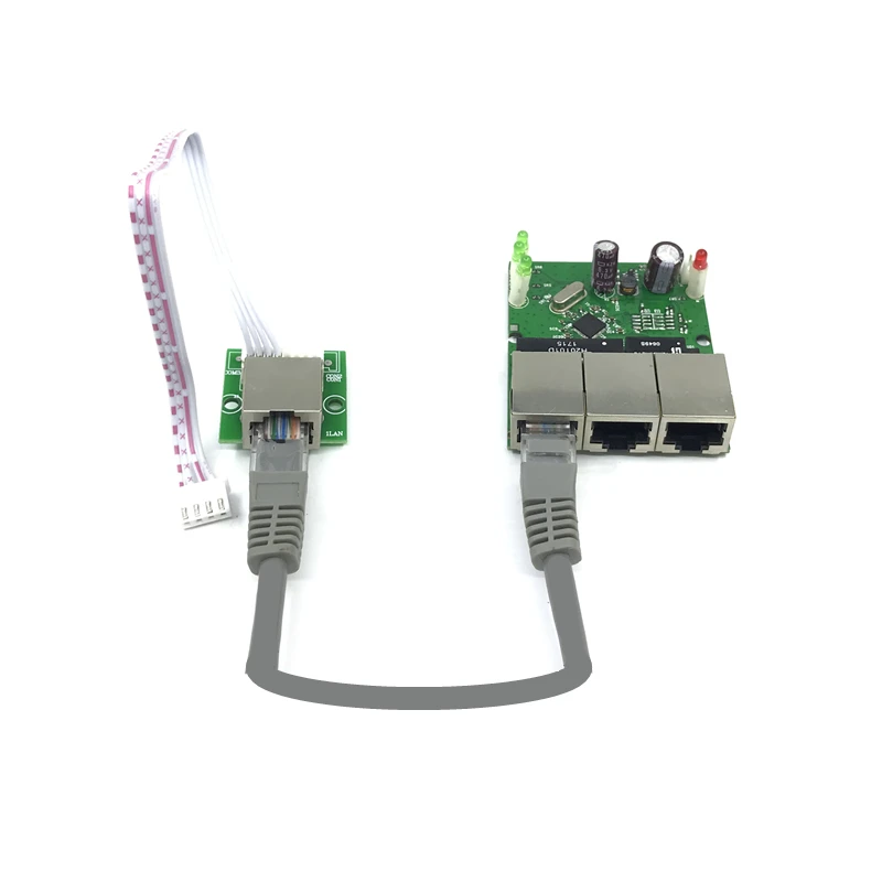 OEM завод прямой Мини Быстрый 10/100 Мбит/с 3 портовый Ethernet сетевой концентратор lan
