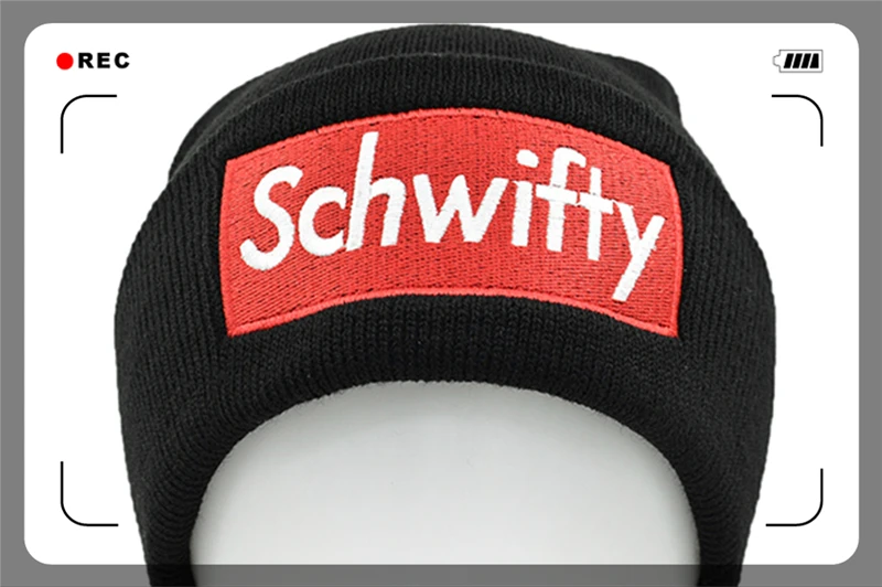SCHWIFTY/шапка с логотипом Rick marty, теплые зимние шапки Skullies для мужчин и женщин, теплые вязаные черные шапки для мужчин и женщин