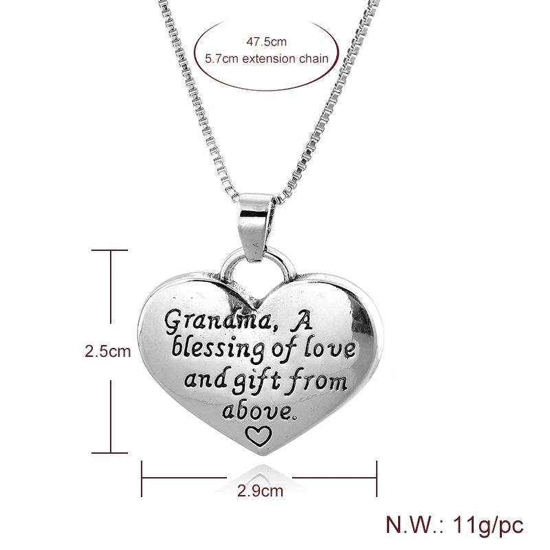 

TOUCHEART Custom Mother's Day Gift Heart Necklaces&Pendants Silver For Women Charm LOVE Luxury Jewelry Silver Necklace SNE190002