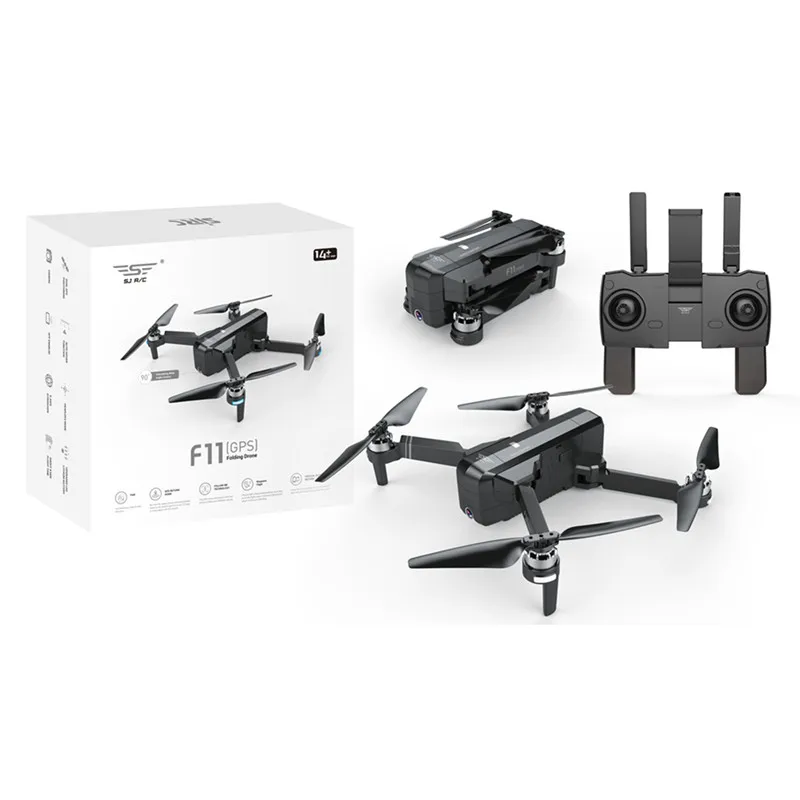 Дрон с GPS SJRC F11 камера 1080P Wi Fi FPV время полета 25 минут бесщеточный складной