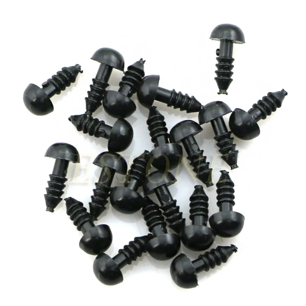 100 шт./компл. 6-12 мм Новый Пластиковый безопасный глаз для медведя куклы животных