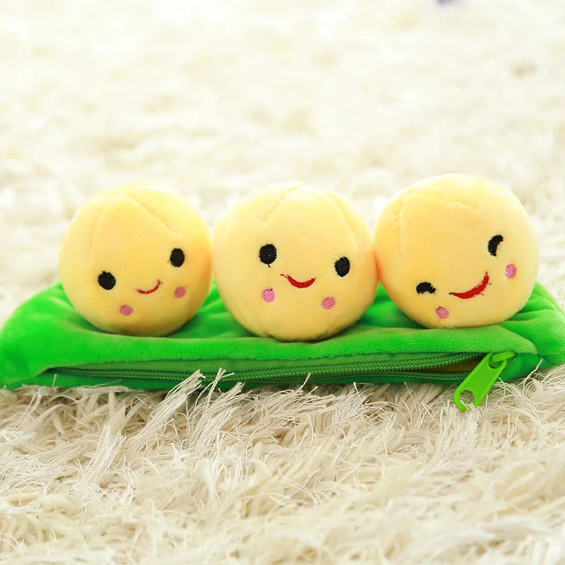 

small cute plush peas doll green peas toy gift doll about 40cm