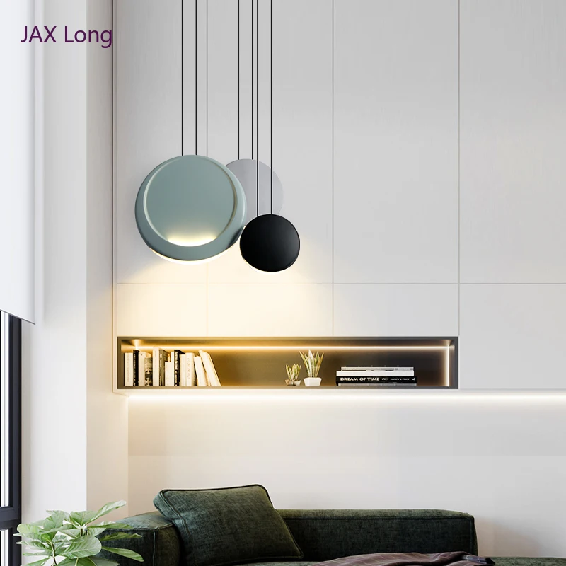 Современные подвесные светильники Круглый макарон освещение для кухни лофт