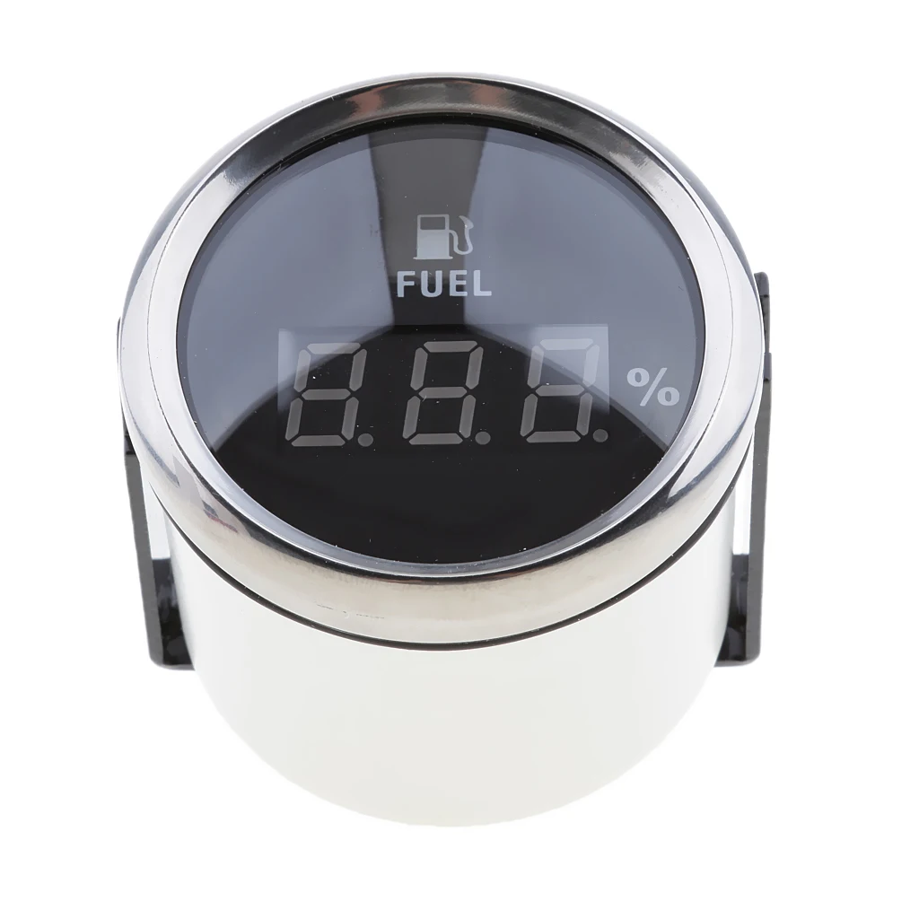 

2" 52mm Black Chrome Digital fuel level gauge (800-00124) 0-190ohm signal