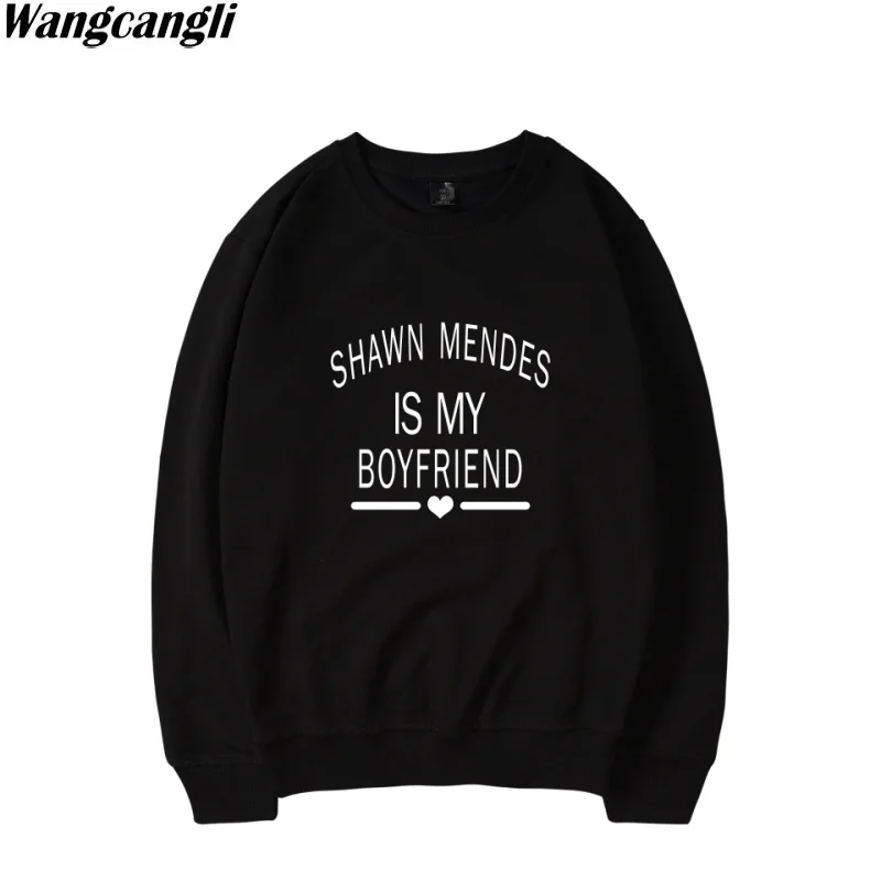 Женская толстовка в стиле Харадзюку с надписью Shawn Mendes 98 Повседневный пуловер