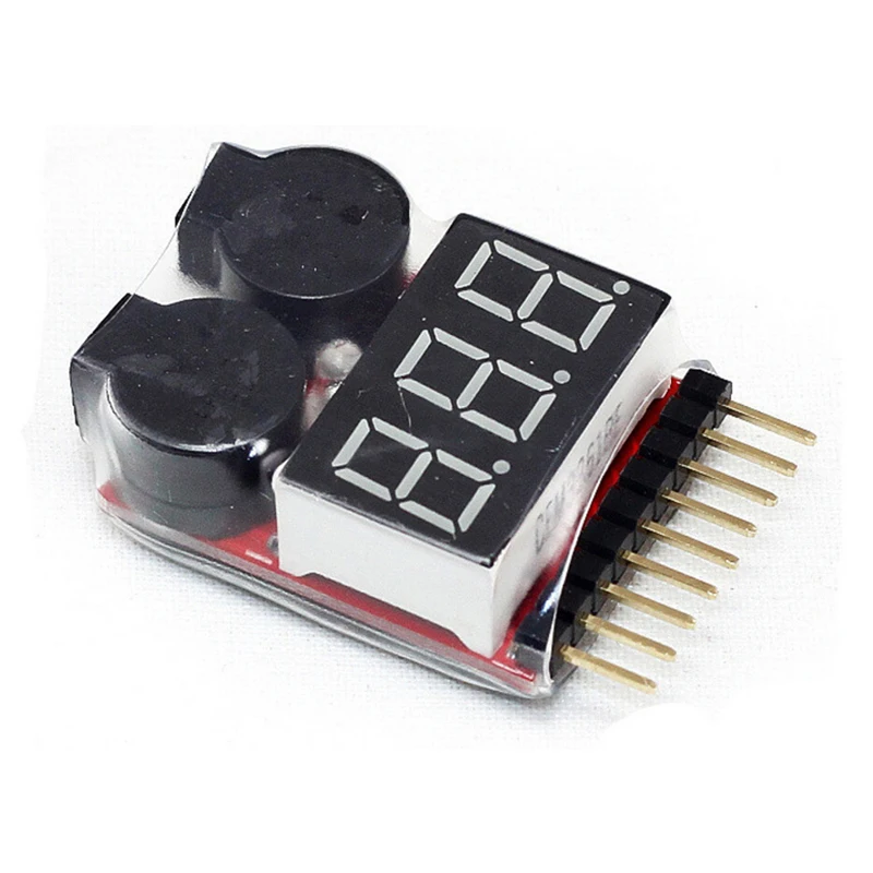 1-8S тестер низкого напряжения батареи зуммер сигнализация + Futaba TRX EC3 JST XT60