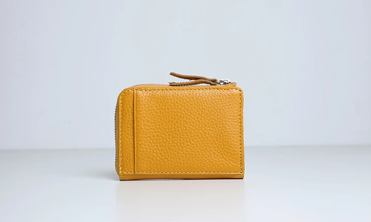 Женские кожаные кошельки EMMA YAO мини держатель для карт из коровьей кожи|coin purse|leather
