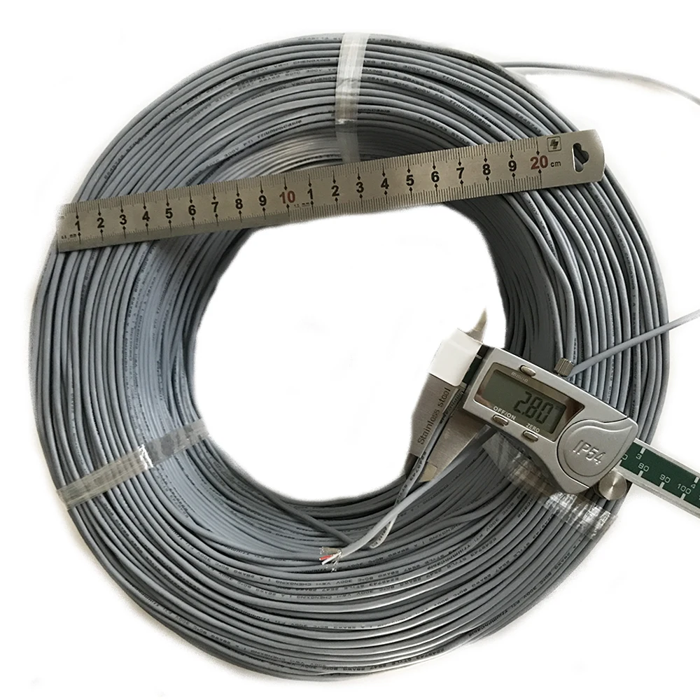 

2-ядерный экранированный кабель UL2547, 2-ядерный защитный кабель 28AWG с внешним диаметром 2,8 мм, серый аудиокабель, провод USB для передачи данных, ...