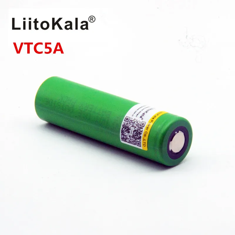 Liitokala 4 unids 18650 35a VTC5A genuino 3 6 В US18650 2600 мАч непрерывная 40A электронная сигарета VAP caja |