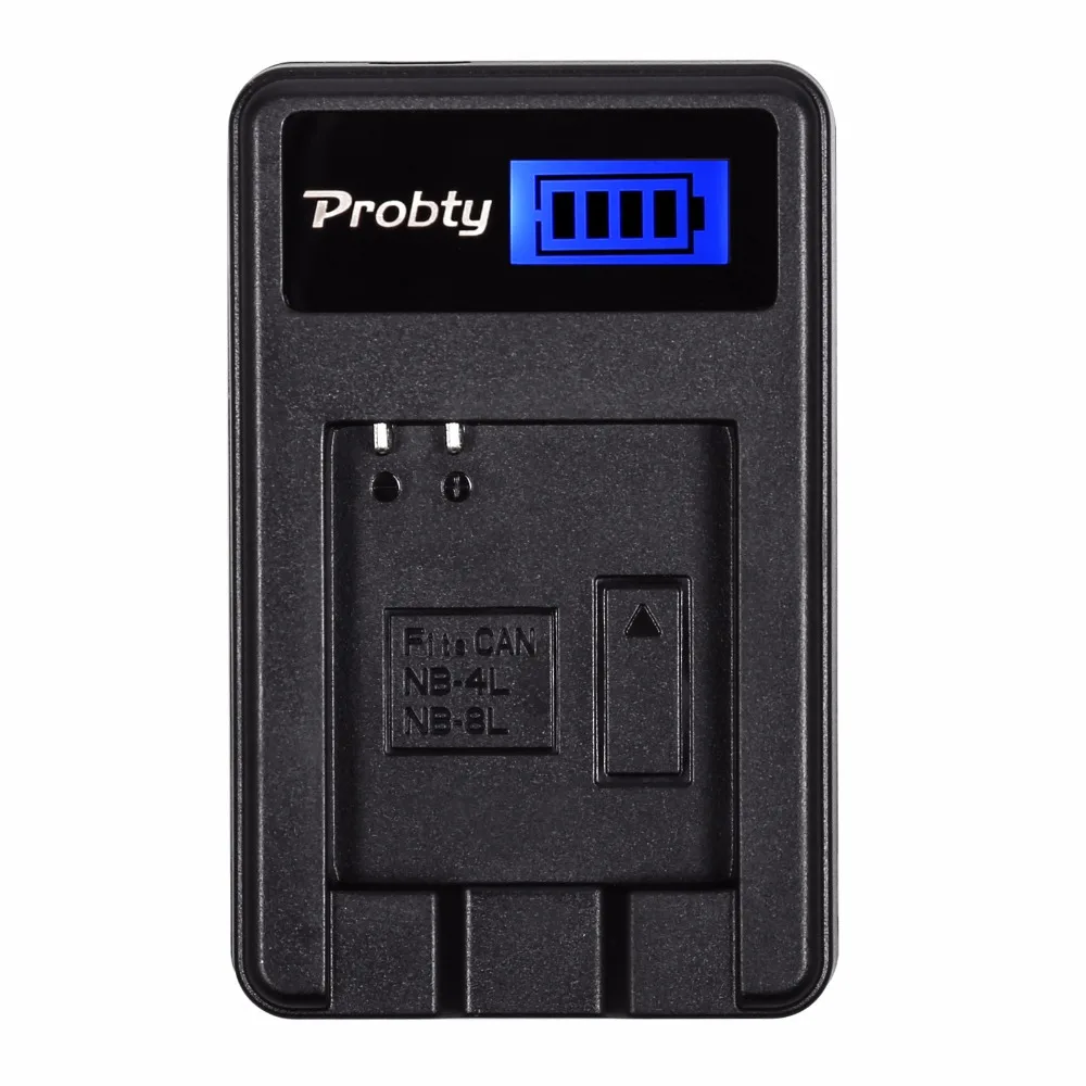 Фото Зарядное устройство USB Probty NB-4L NB 4L NB4L для Canon ELPH 100 HS 310 HS 300HS 330HS Powershot SD1400 IS SD750 SD1000 SD600 SD1100 №1