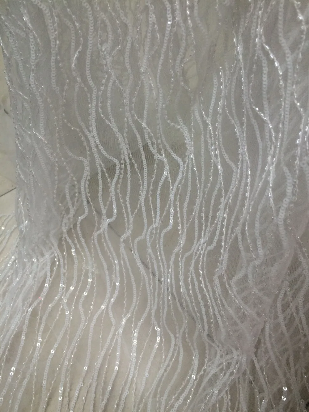 QL-93057 special 5 yards/pcs SEQUINS African french lace net tulle fabric with super quality | Дом и сад