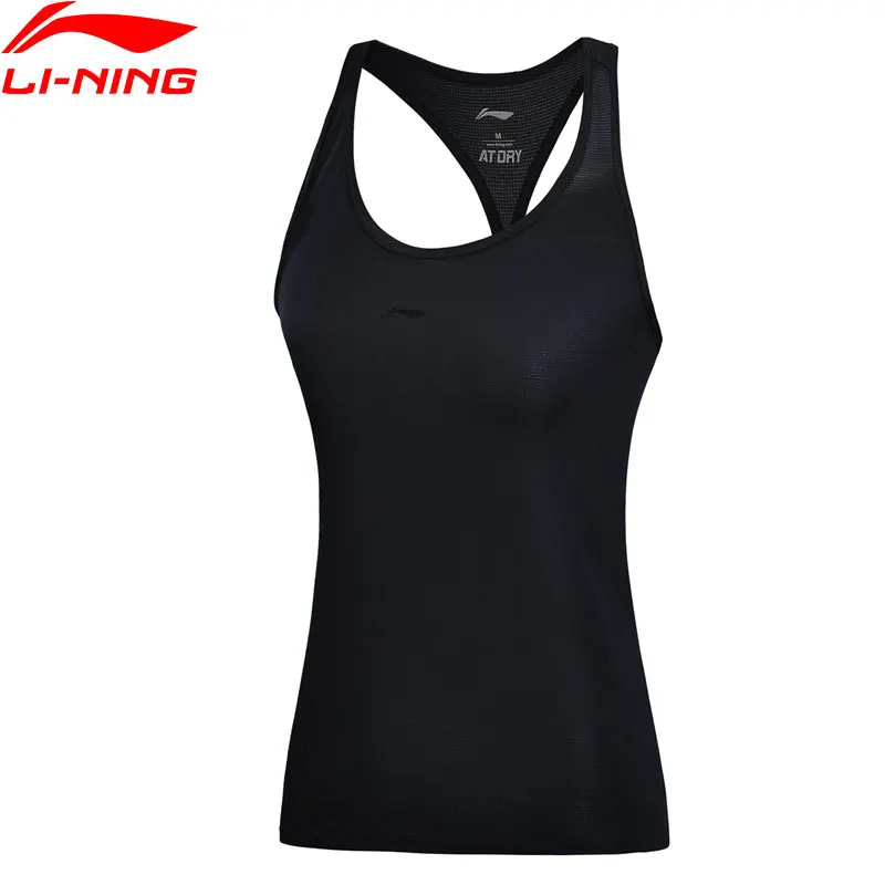 Li-Ning, Женская майка для бега, для бега, для сухой, смарт, Стандартная посадка, полиэстер, дышащая, комфортная подкладка, спортивный жилет AVSN026, WBS298