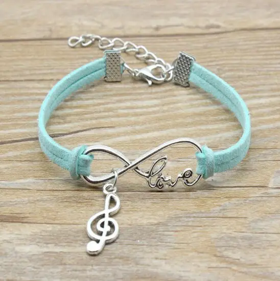 1pcs infinity handmade Women Stylish Music Charms Pendant Bracelet Friendship Gift 7932-7937 | Украшения и аксессуары
