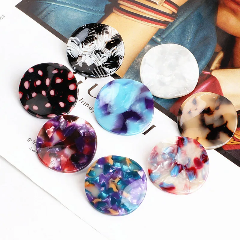 DIY Jewelry аксессуары Япония и Южная Корея ацетат Harajuku серьги круглой формы Форма d
