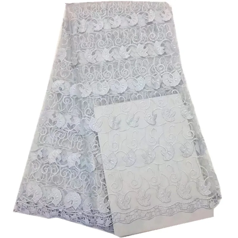 African lace fabric in white tulle free shipping high class french for wedding decoration RG1-5 | Дом и сад