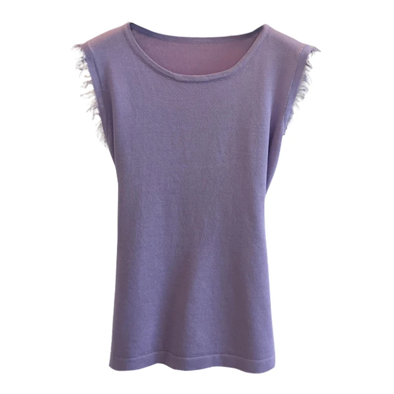 Новый свитер без рукавов куртка темперамент женский тонкий тип развивать