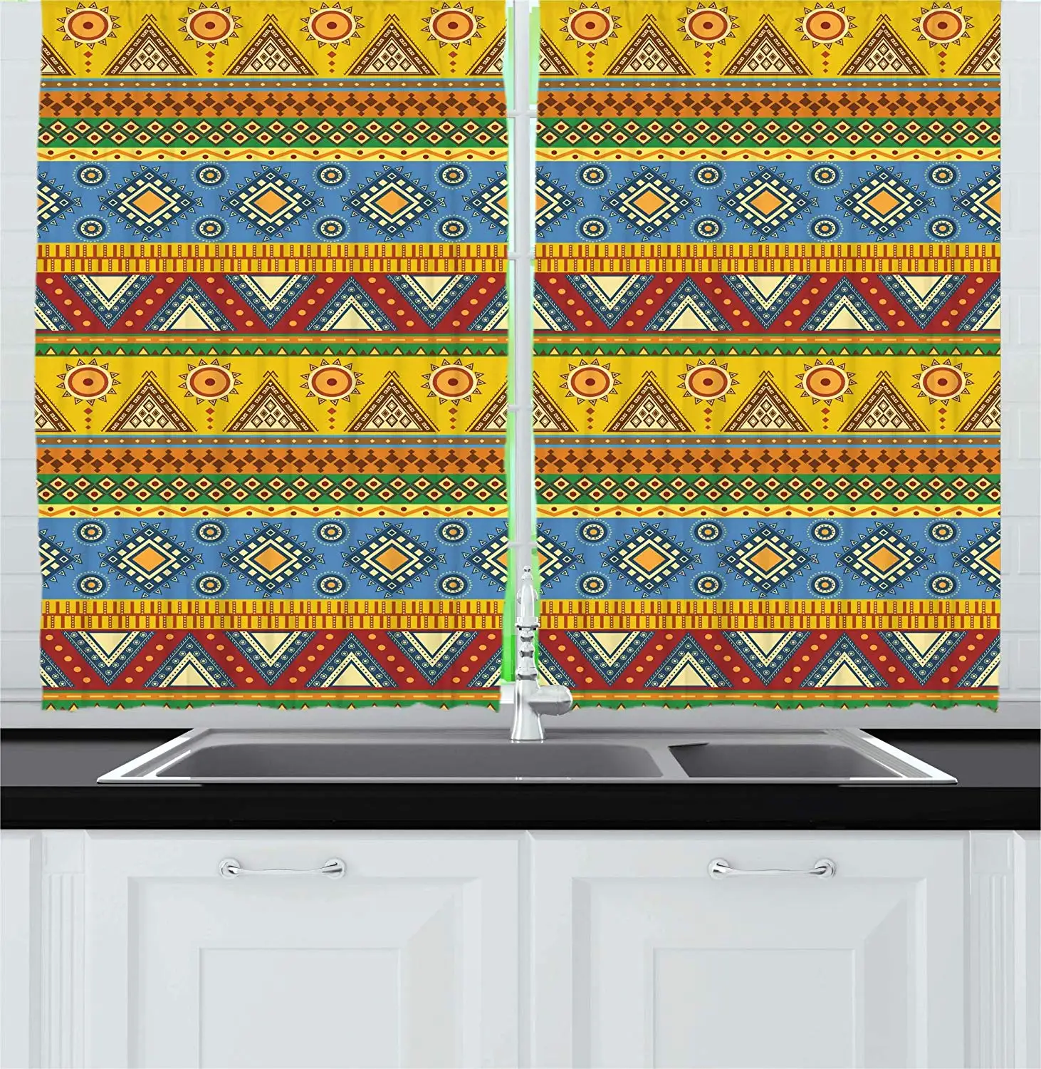 Aztec шторы традиционный классический этнический стиль фолк мотив с рисунком
