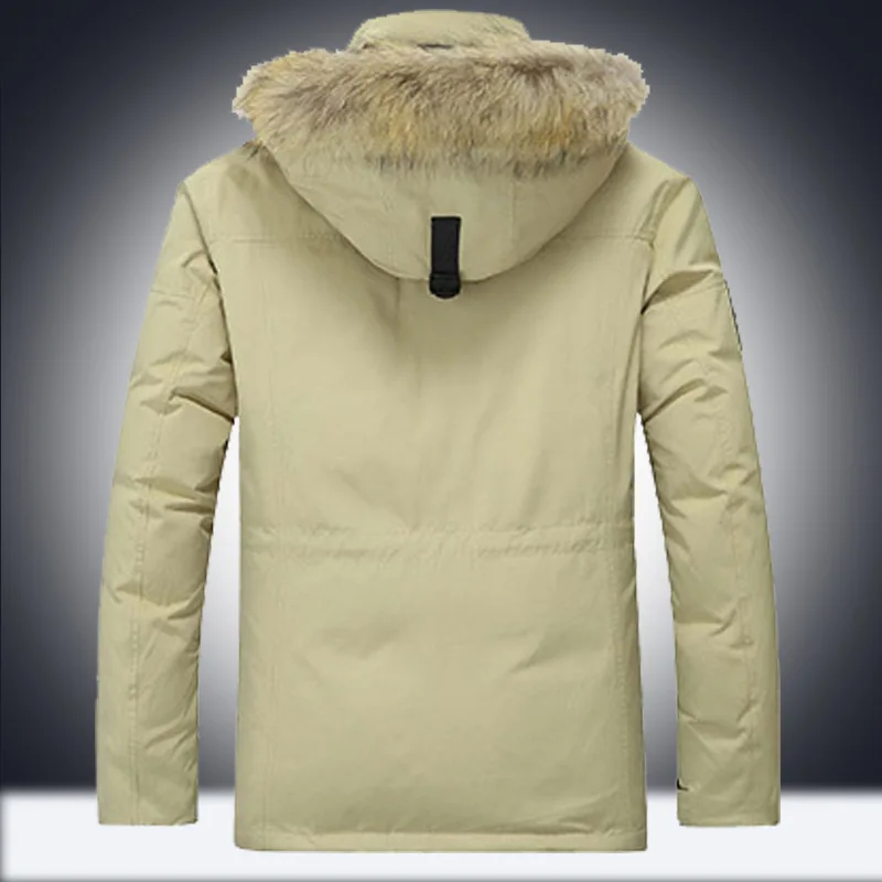New Winter Big Genuine Fur Hooded Duck Down Jackets Men Warm High Quality Coats Male Casual Outerwer Parkas 3XL | Мужская одежда