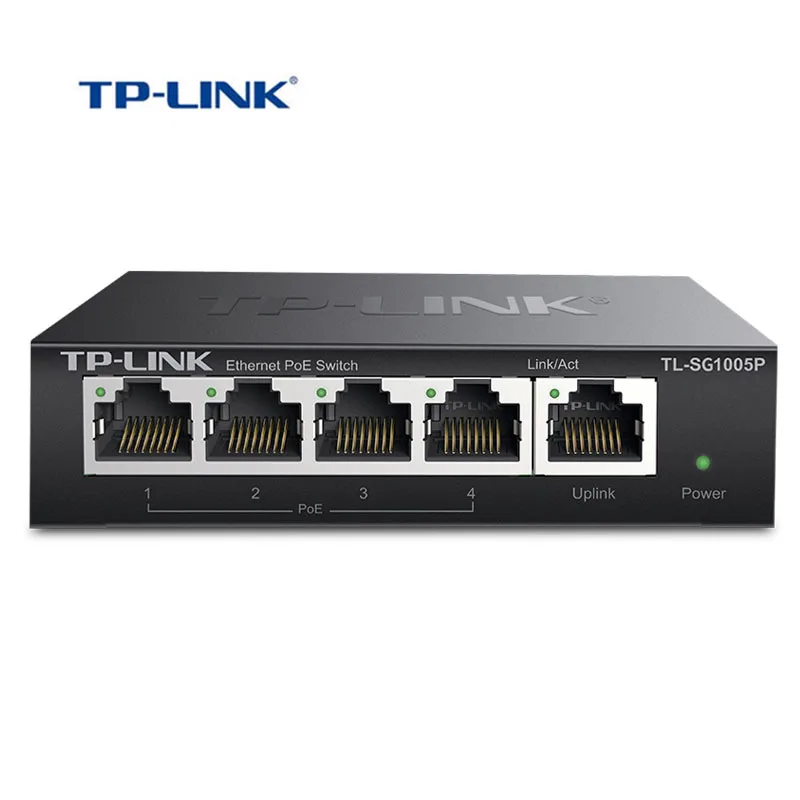 TP Link 5 пост гигабитный стальной PoE коммутатор умный 53. 5VDC/1.13A мощность по Ethernet 57 Вт
