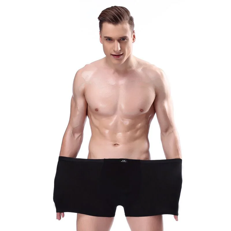 5 pcs/lot Brand Boxer Mens Underwear Man Breathable Solid Shorts Boxers Underpants Men Lot Plus Size 4XL 5Xl 6XL | Мужская одежда