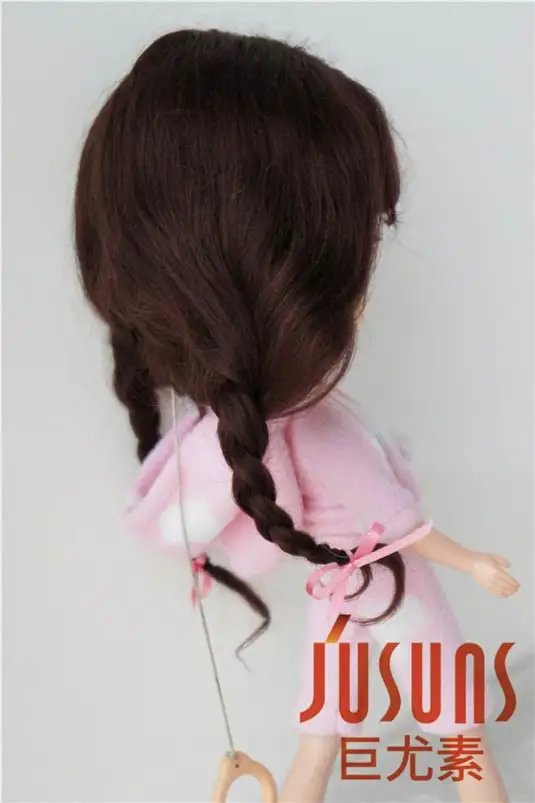 JD2031 Длинные Ангольские мохер милые Анна косы BJD кукольные парики Размер 10-11 дюймов кукольные аксессуары