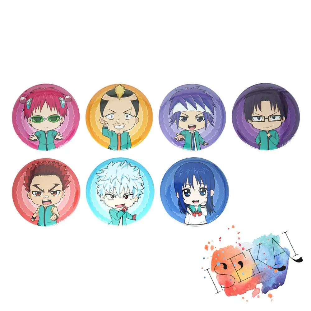 Saiki Kusuo no sai nan аниме металлический значок Kusuko Kaidou Shun Riki Reita Toritsuka Aren Kokomi симпатичный