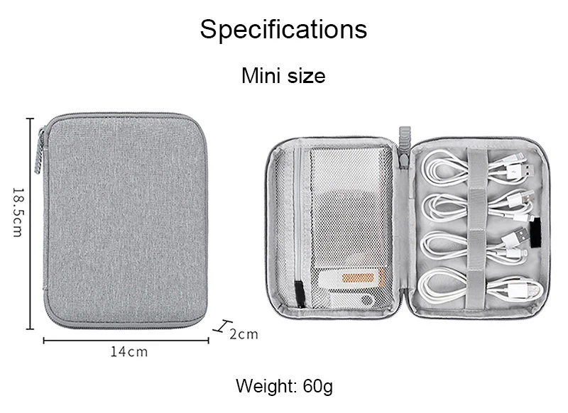 Дропшиппинг универсальные аксессуары для электроники Органайзер/Аксессуары для путешествий сумка для кабелей, карт памяти, флэш-жесткого диска, iPad