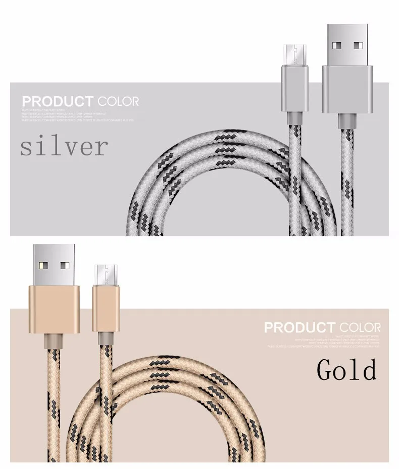Прочный Плетеный тканевый кабель Micro USB 2A 0,25 см 1 м 2 м 3 м Быстрая зарядка кабели для передачи данных для samsung huawei Xiaom android смартфон