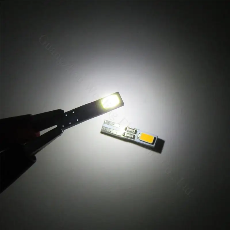 WLJH 10 шт. 12 В W3W T5 Led 74 73 Клин 5730 инструмент SMD кластер светодиодная панельная лампочка датчик приборной панели светильник для Toyota