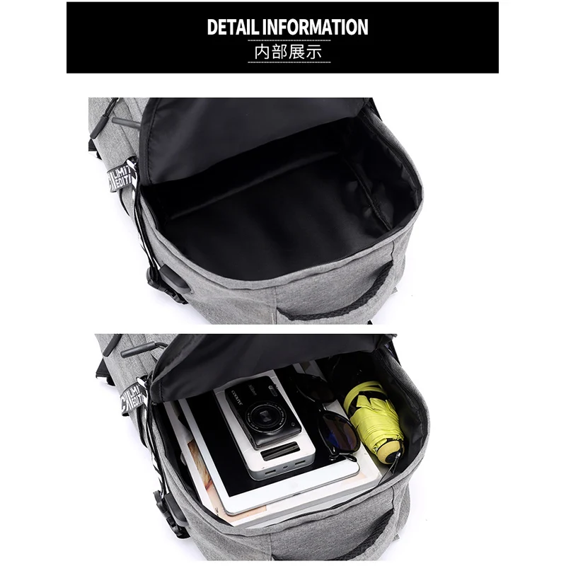 Men Laptop Backpack Anti Theftmale Notebook Computer Bag 15.6 School Bags for Boys Travel Usb Black Fashion B330 | Багаж и сумки