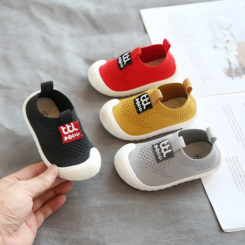 2019 Осенняя детская обувь для малышей Повседневная сетчатая мальчиков и девочек