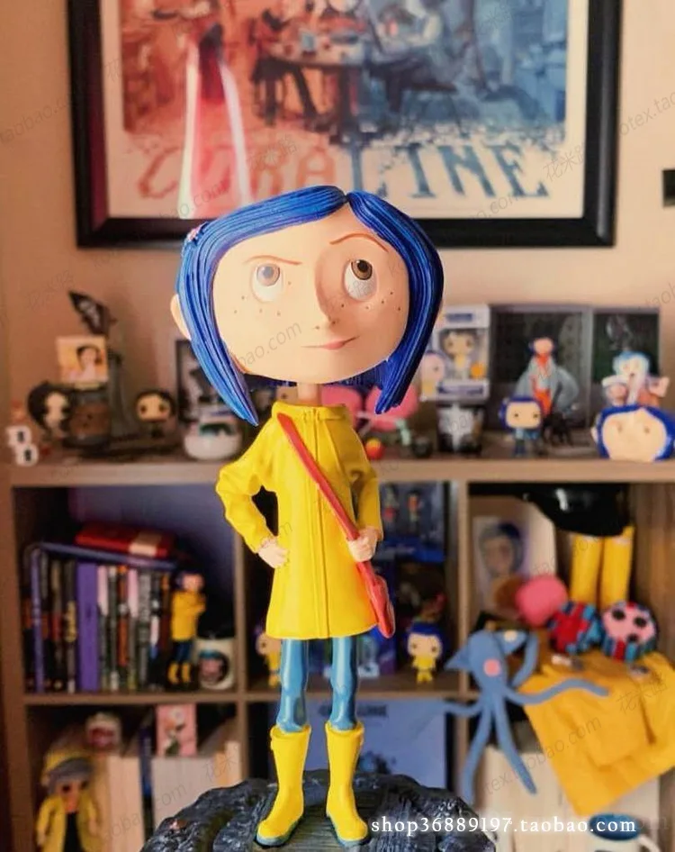 NECA детские игрушки Коралина и секретная дверь куклы S Рисунок 7 дюймов качающаяся голова Каролин для девочек подарок на день рождения